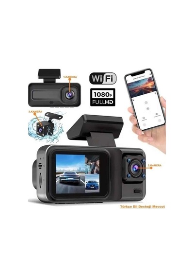 2 İnç Araç İçi Kameralı Ekran 1080p Full Hd Kaliteli Hafıza Kart Destekli 14690217
