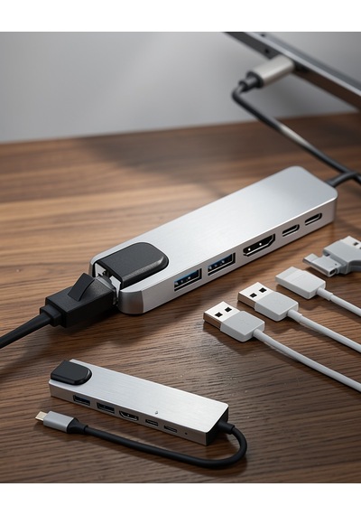 Usb Type-c Hub 8 Portlu Uuczzzz Apple MacBook Uyumlu çeviriciiiiiii3