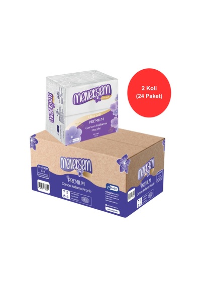 Menekşem Premium Garson Katlama Peçete 33x33 Cm 80 Li X 24 Paket, Toplam 1920 Adet, 2 Katlı
