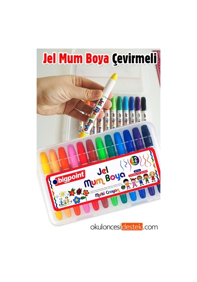 Jel Mum Boya 12 Renk Çevirmeli Zararsız