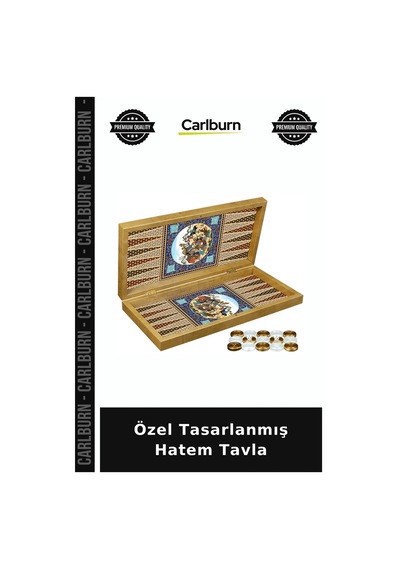 Özel Tasarlanmış Hatem Tavla Ahşap Oyun Eğlenceli Hobi