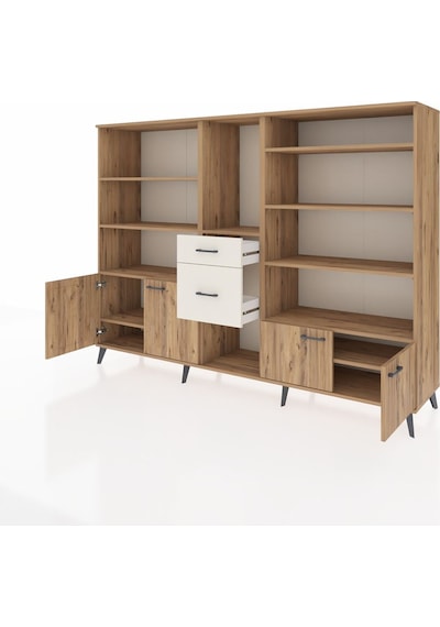 Hyperion Dolap 10 Raflı 2 Çekmeceli 4 Kapaklı 220x44x163 Çam-çam/ Çam-çam/aytaşı Hyperion Dolap 10 Raflı 2 Çekmeceli 4 Kapaklı 220x44x163 Çam-çam/ Çam-çam/aytaşı