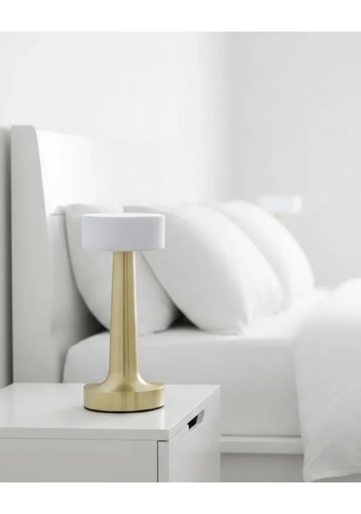 3 Renk Ayarlı Led Masa Lambası Dimmerli Modern Tasarım Standart