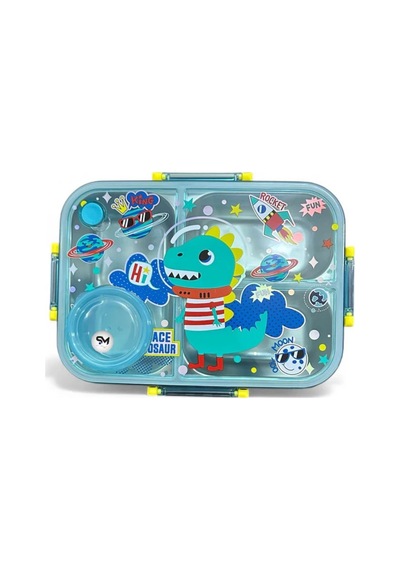 Dream Vest Dino Çelik Beslenme Kabı Çok Renkli E