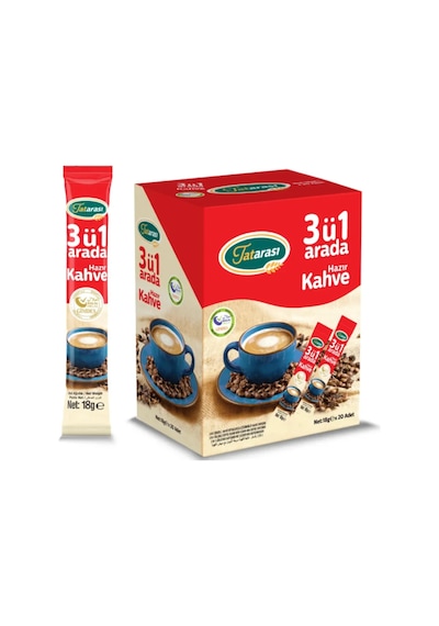 3'ü 1 Arada Gold Yumuşak İçim Helal Üretim Kahve Özel Kutusunda 18 Gr X 20 Adet Diğer