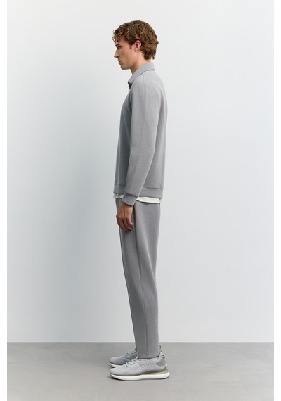 Avva Erkek Gri Dik Yaka Fermuarlı Modal Karışımlı Soft Touch Regular Fit Sweatshirt A62y1271 Avva Erkek Gri Dik Yaka Fermuarlı Modal Karışımlı Soft Touch Regular Fit Sweatshirt A62y1271