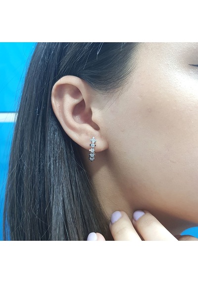 Lova Pırlantalı Parrot Halka Küpe -  3010028