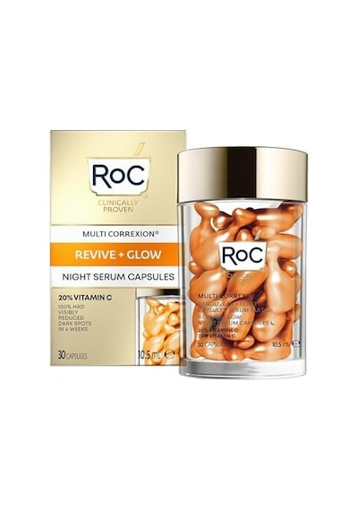Roc Multi Correxion Revive + Glow C Vitamini Aydınlatıcı Serum Kapsülleri, 30 Adet