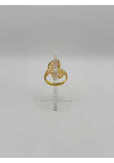 Arnes Jewelry Çelik 22 Ayar Altın Kaplama Ayarlanabilir Yüzük Ar501nes Gold