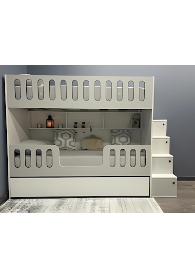 Astana %100 Mdf Yavrulu Seyyar Merdivenli Ranza Gb1