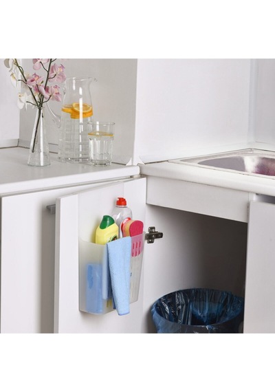Askılı Dolap Düzenleyici Banyo Mutfak Tezgah Kenarı Pratik Organizer Plastik 10 X 15 Turuncu Diğer