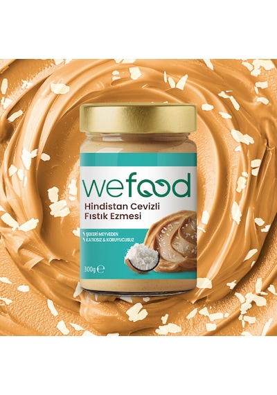 Wefood Hindistan Cevizli Fıstık Ezmesi 300 Gr 8683347036912