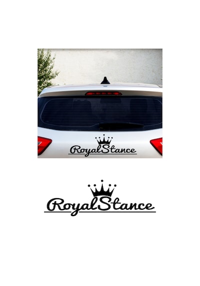 Royal Stance Sticker, Oto Sticker, Motor Sticker 15x5 Cm