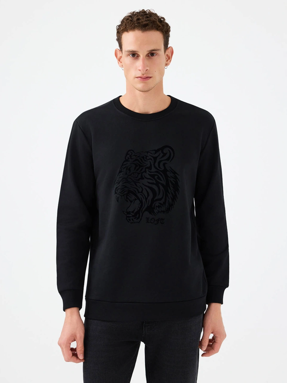 Loft Regular Fit Siyah Erkek Sweatshirt Lf2041394 Siyah