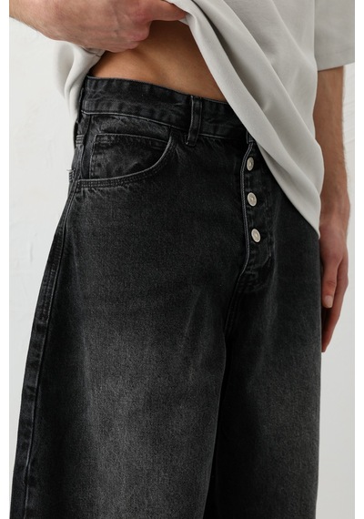 Vamos Barrel Fit Jeans Füme