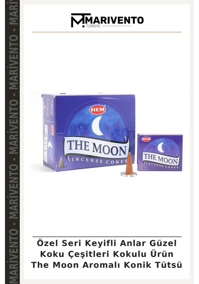 Özel Seri Keyifli Anlar Güzel Koku Çeşitleri Kokulu Ürün The Moon Aromalı Konik Tütsü