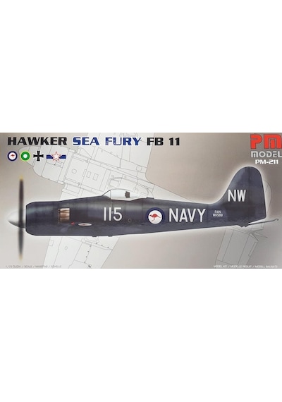 Hawker Sea Fury Fb11 Pm Model Avcı Uçağı Demonte Plastik Maketi