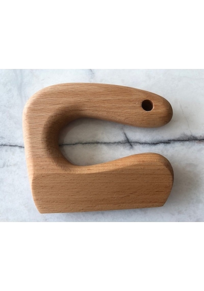 Montessorı Emniyetli Çocuk Doğrama Bıçağı Kayın Ahşap