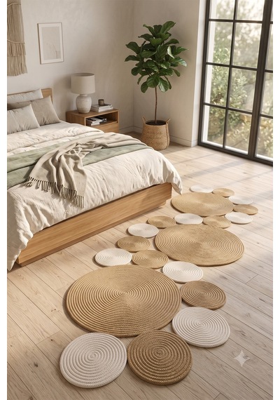 Villadia Home Textile Jüt Hasır Sarmal Kilim Yuvarlak Örgü Halı Yolluk Dekoratif Doğal Görünümlü Bohem Ev Kilimi Salon Balkon Oturma Yatak Mutfak Çocuk Odası 310bambukrem Villadia Home Textile Jüt Hasır Sarmal Kilim Yuvarlak Örgü Halı Yolluk Dekoratif Doğal Görünümlü Bohem Ev Kilimi Salon Balkon Oturma Yatak Mutfak Çocuk Odası 310bambukrem