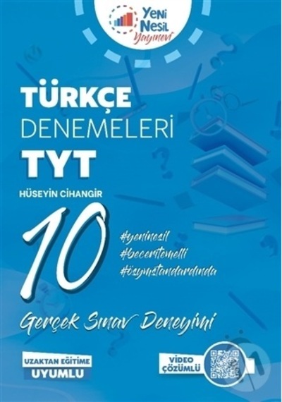 Yeninesil Yks Tyt Türkçe 10 Deneme Sınavı Video Çözümlü