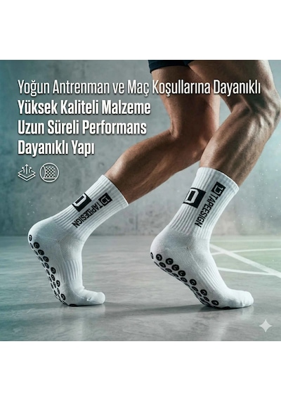Genel Kaydırmaz Çorap 3 Lü Futbol Basketbol Tenis Erkek Spor Çorap, Beyaz, Kaymaz Çor Beyaz 3'lü / 39-44 Genel Kaydırmaz Çorap 3 Lü Futbol Basketbol Tenis Erkek Spor Çorap, Beyaz, Kaymaz Çor Beyaz 3'lü / 39-44