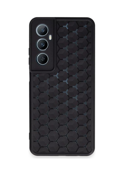 Newface - 289 - Realme C65 Kılıf Petek Silikon Kapak - Csmo-tex - - Siyah Sıyah