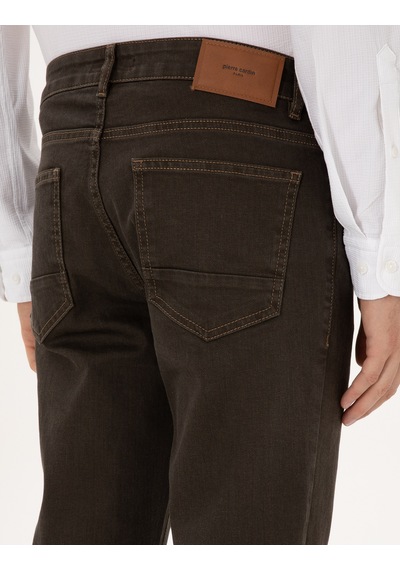 Pierre Cardin Kahverengi Slim Fit Jean Pantolon 50315302-vr163