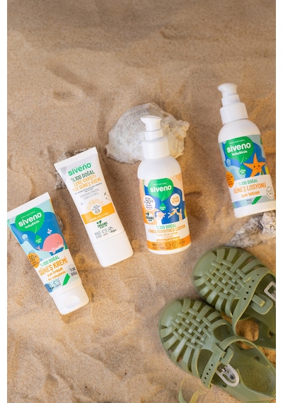 Siveno %100 Doğal Bebek Güneş Kremi Leke Karşıtı  Nemlendirici Bitkisel Vegan UVA UVB SPF 50+ 50 ML