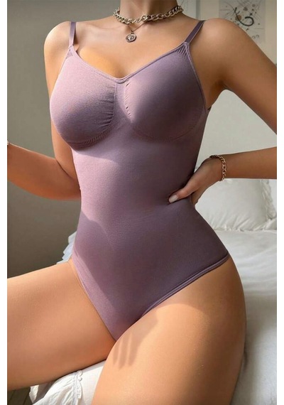Alt Tarafı Çıtçıtlı Zıbın Korse Seamless 9051 Gül Kurusu