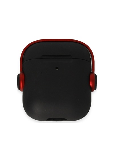 Airpods Uyumlu, 2 2.nesil Cool Kılıf - Siyah-kırmızı