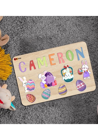 Bk Toys Isimli Çocuklar Için Paskalya Bayramı Ahşap Figürlü Eğiti