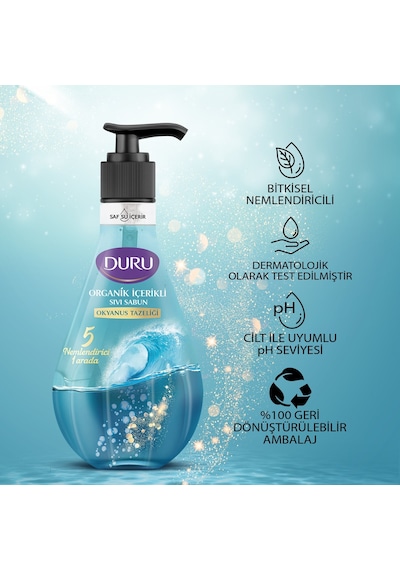 Duru Okyanus Tazeliği Sıvı Sabun 3 x 500 ML