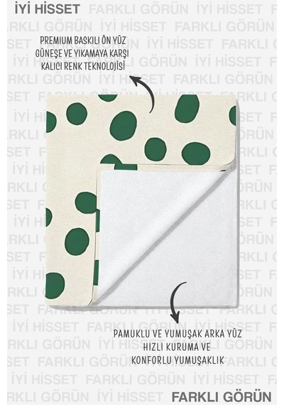 Puantiyeli Yeşil Plaj Havlusu - Minimalist Krem Marine Havuz Deniz Banyo Hızlı Kuruyan Sahil Örtüsü Sessiz Mimoza Puantiyeli Yeşil Plaj Havlusu - Minimalist Krem Marine Havuz Deniz Banyo Hızlı Kuruyan Sahil Örtüsü Sessiz Mimoza