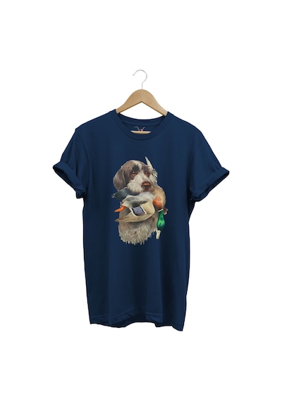 Avcılık Hunter Av Köpeği Ağzında Çulluk Kuşu Baskılı Çulluk Avı Regular Fit %100 Pamuk T-shirt Lacivert Avcılık Hunter Av Köpeği Ağzında Çulluk Kuşu Baskılı Çulluk Avı Regular Fit %100 Pamuk T-shirt Lacivert