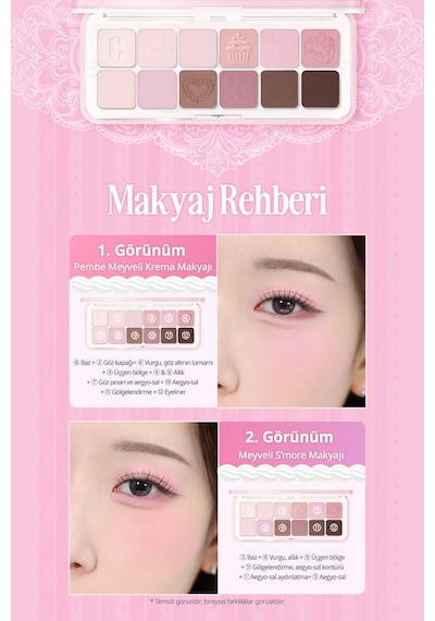 Hafif Dokulu Yoğun Renklere Sahip Göz Farı Paleti Clıo Pro Eye Palette Air 22 Sugar Afternoon