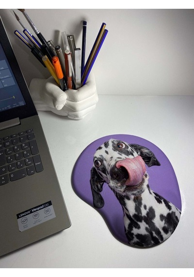 Dalmaçyalı Köpüş Baskılı Bilek Destekli Mouse Pad Mousepad