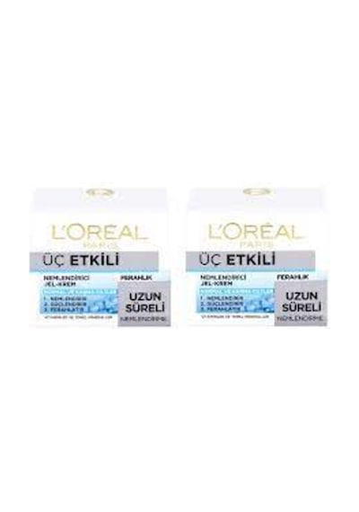 L'Oreal Paris Üç Etkili Nemlendirici Ferahlatıcı Jel Krem 2 x 50 ML