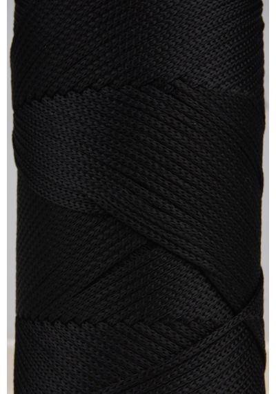 2 Mm - 200 Gr Polyester Makrome Ipi Siyah 230 M Polyester Makrome Ip Supla Ip Ve Çanta Ipliği