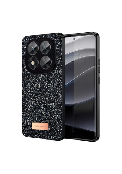 Onegif Xiaomi Redmi Note 14 Pro 5g Bright Simli Kapak - Siyah 0.2M-Çok Renkli