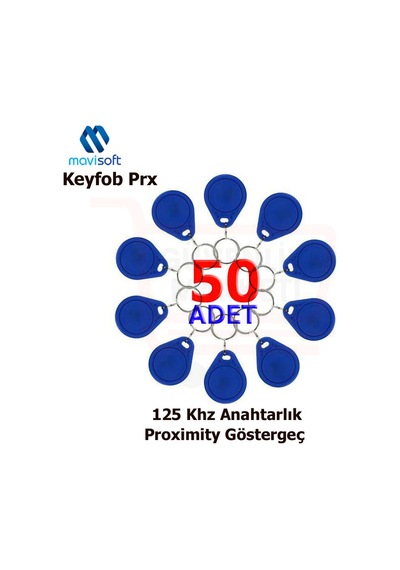 Proximity Anahtarlık Tag Göstergeç 50 Adet