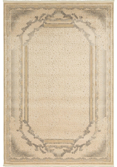 Tuğra Halı Silver Sv03 Krem Gri Salon Halısı