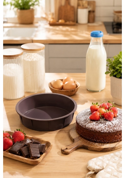 Porsima 2li Silikon Ekmek Kalıbı Kek Kalıbı Seti Antrasit
