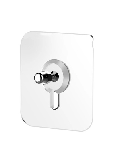 Güçlü Yapışkanlı 10mm Hanger Vidalı Askılık 1 Adet-al4265 Şeffaf