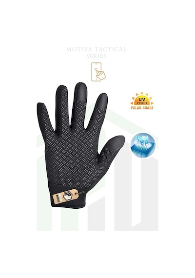 Motiva Tactical Unisex Bisiklet Motosiklet Taktik Eldiven Dokunmatik Rüzgar Geçirmez Kaymaz
