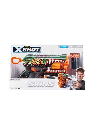 X-shot Skins Griefer Dart Fırlatıcı 12 Dartlı - S00036561