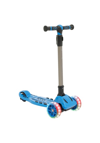 Mavi Cool Wheels Maxi Led Işıklı 3 Tekerlekli Yükseklik Ayarlı Scooter 50kg Mavi