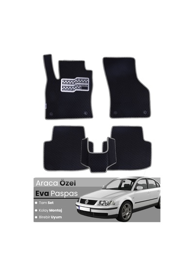 Volkswagen Passat B5 1996-2005 Uyumlu Eva Paspas Tam Set Oto Paspas,araca Özel,su Geçirmez 413