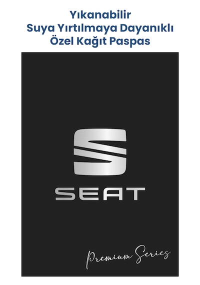 Suya Dayanıklı Yıkanabilir Seat Oto Paspas Kağıdı Siyah 50 Adet