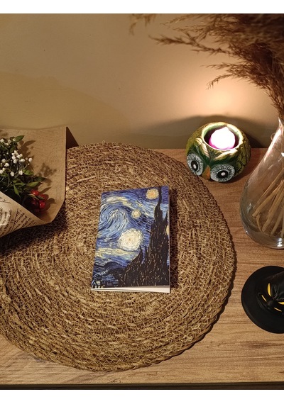 Yıldızlı Gece Not Defteri Çizgisiz Sert Kapak Diğer