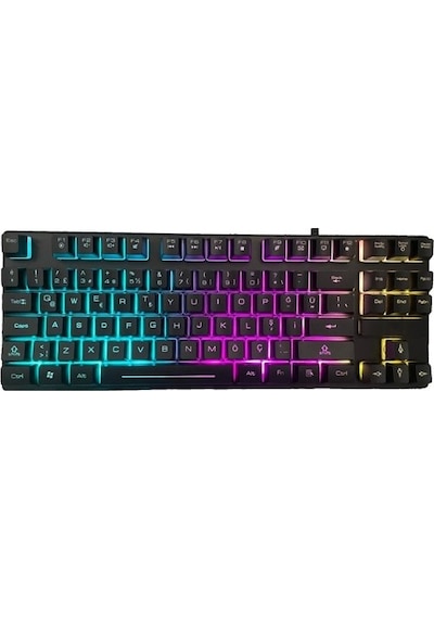 Dexim DKA006 KBL-088 Kablolu RGB Led Işıklı Oyuncu Klavyesi